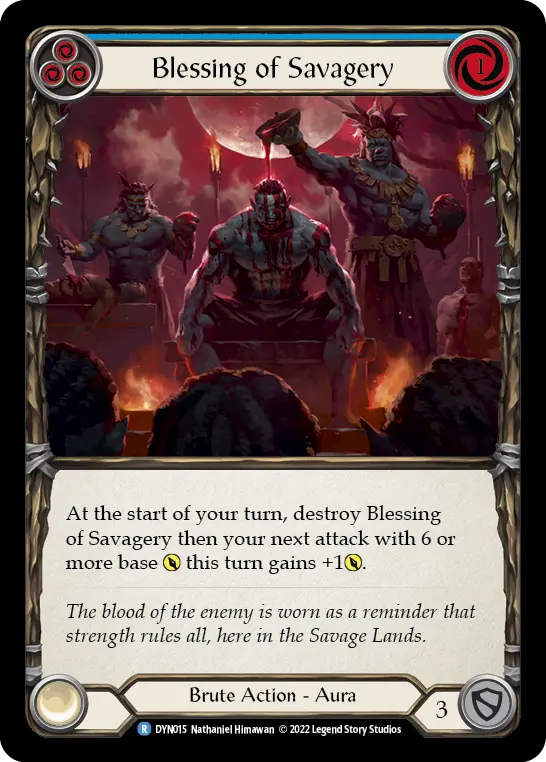 Blessing of Savagery (Blue) DYN015