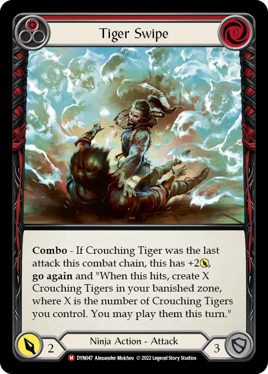 Tiger Swipe (Red) DYN047