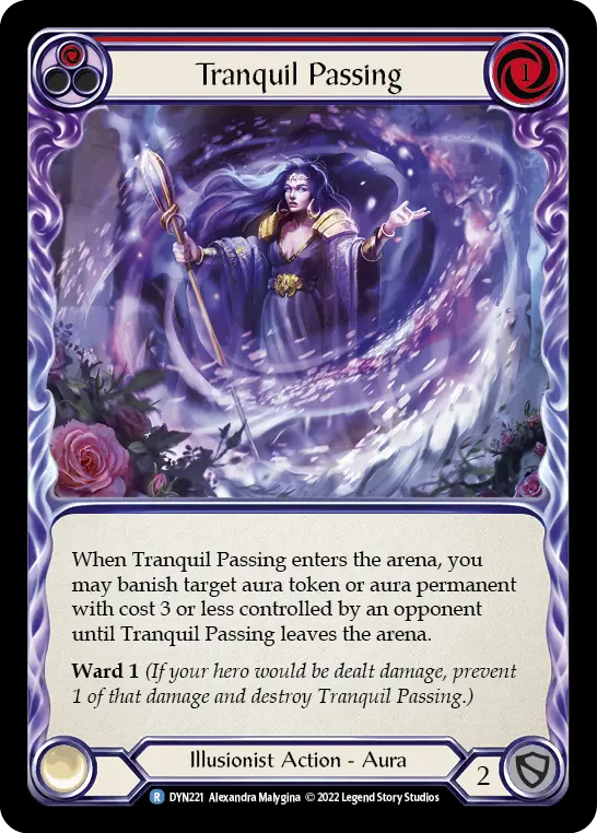 Tranquil Passing (Red) DYN221