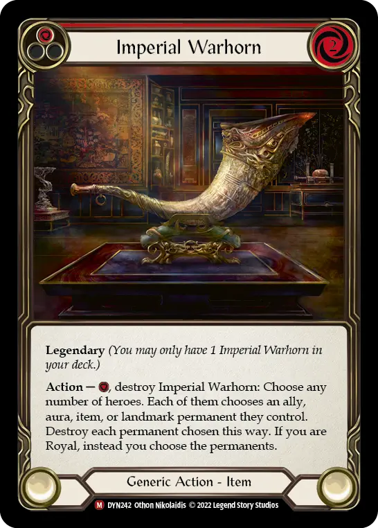 Imperial Warhorn (Red) DYN242