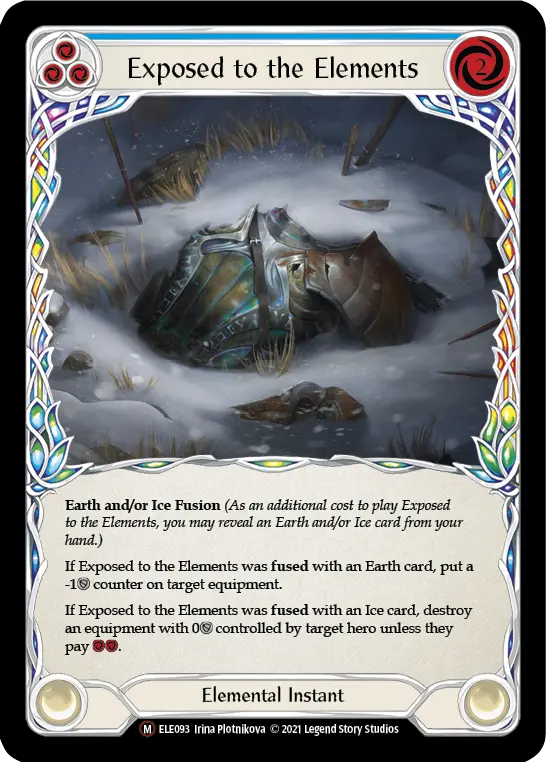 Exposed to the Elements (Blue) ELE093