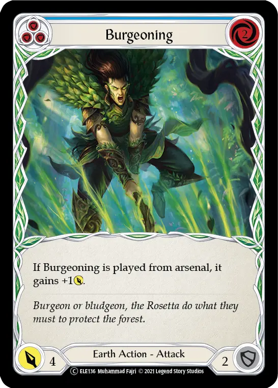 Burgeoning (Blue) ELE136