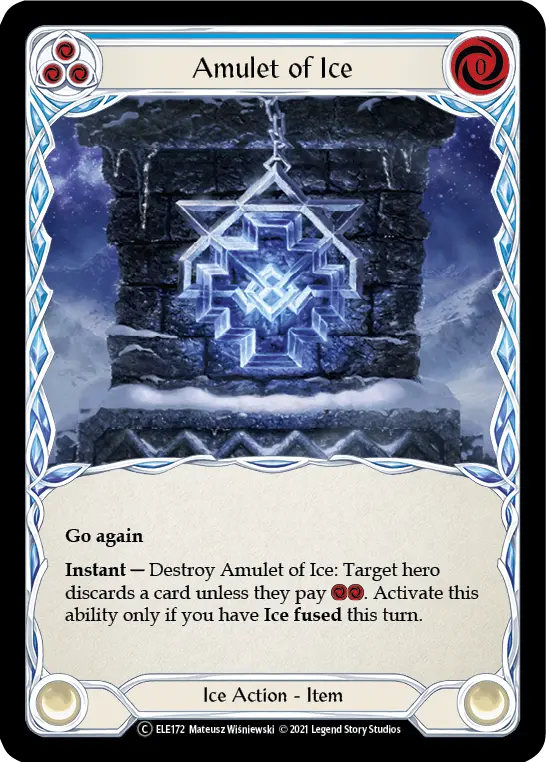 Amulet of Ice (Blue) ELE172