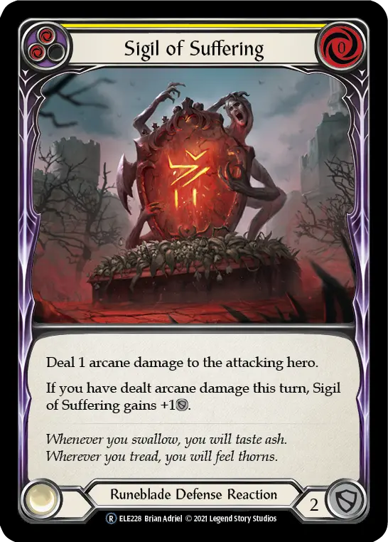 Sigil of Suffering (Yellow) ELE228