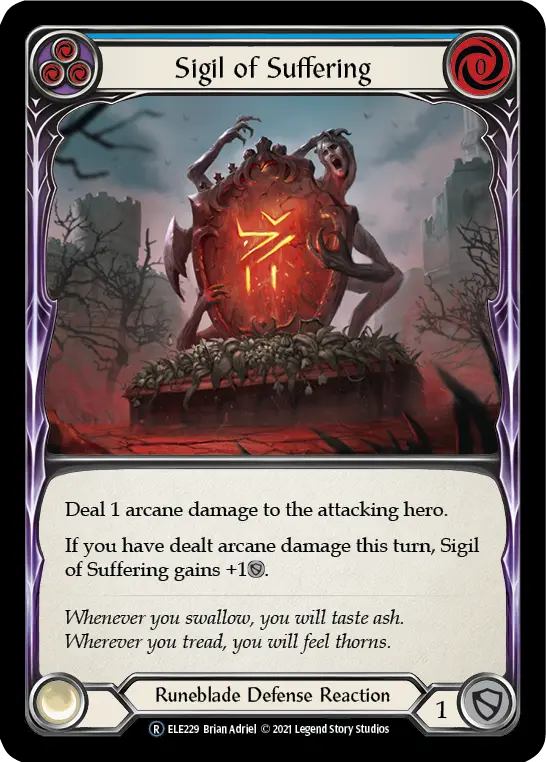 Sigil of Suffering (Blue) ELE229