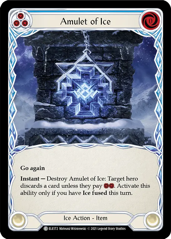 Amulet of Ice (Blue)