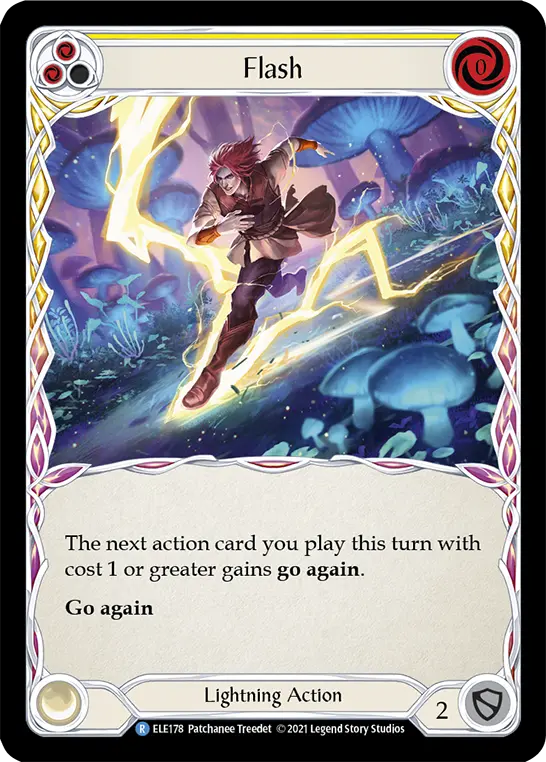 Flash (Yellow) ELE178, carta de Flesh and Blood de Tales of Aria (1st Edition)