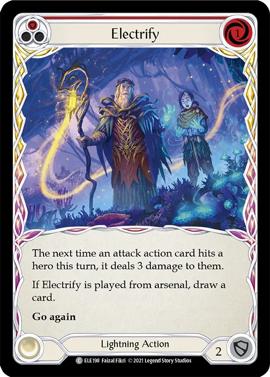 Electrify (Red) ELE198, carta de Flesh and Blood de Tales of Aria (1st Edition)