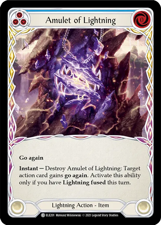 Amulet of Lightning (Blue)