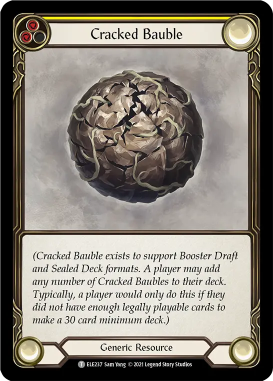 Cracked Bauble (Yellow)
