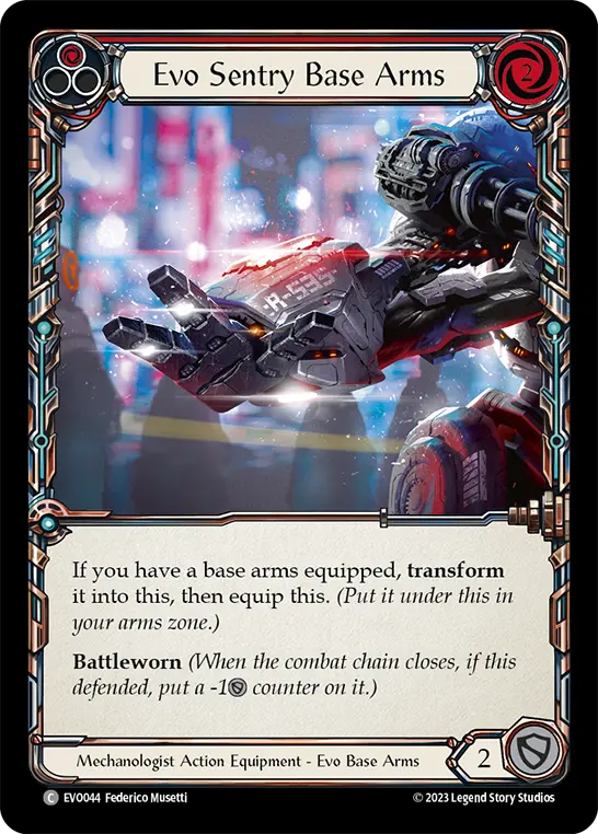 Evo Sentry Base Arms (Red) EVO044