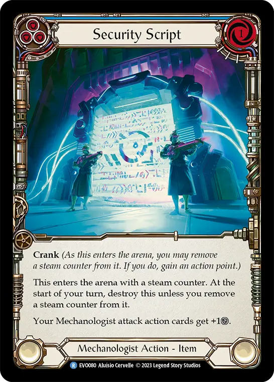 Security Script (Blue) EVO080