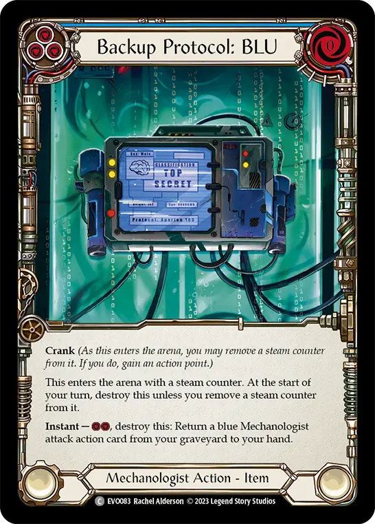 Backup Protocol: BLU (Blue) EVO083