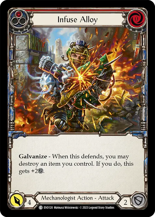 Infuse Alloy (Red) EVO120, carta de Flesh and Blood de Bright Lights