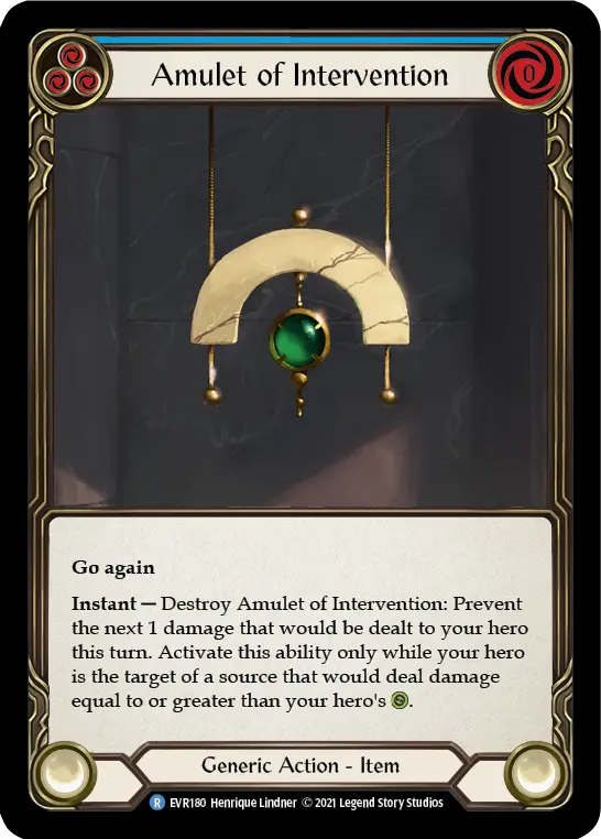 Amulet of Intervention (Blue)
