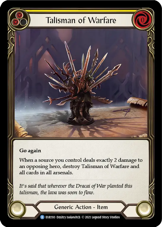 Talisman of Warfare (Yellow) EVR193