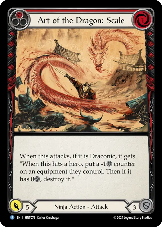 Art of the Dragon: Scale (Red) HNT076
