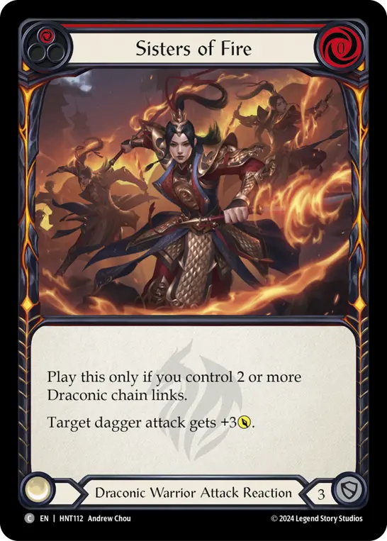 Sisters of Fire (Red) HNT112