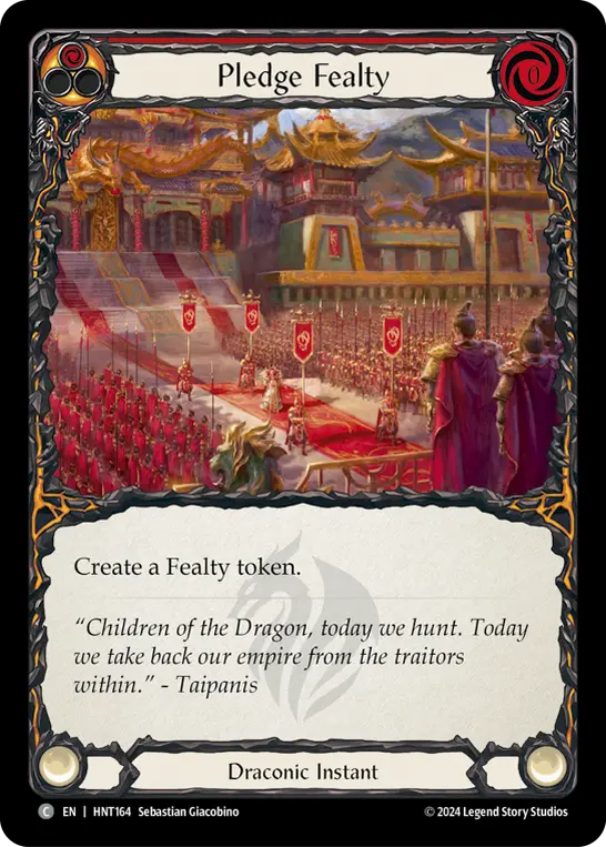 Pledge Fealty (Red) HNT164