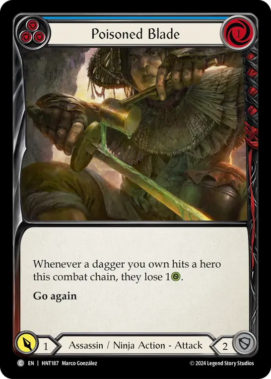 Poisoned Blade (Blue) HNT187