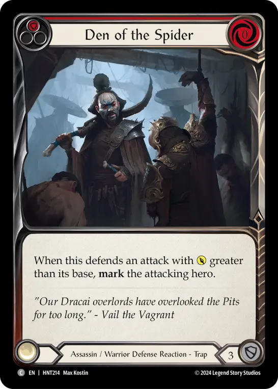 Den of the Spider (Red) HNT214