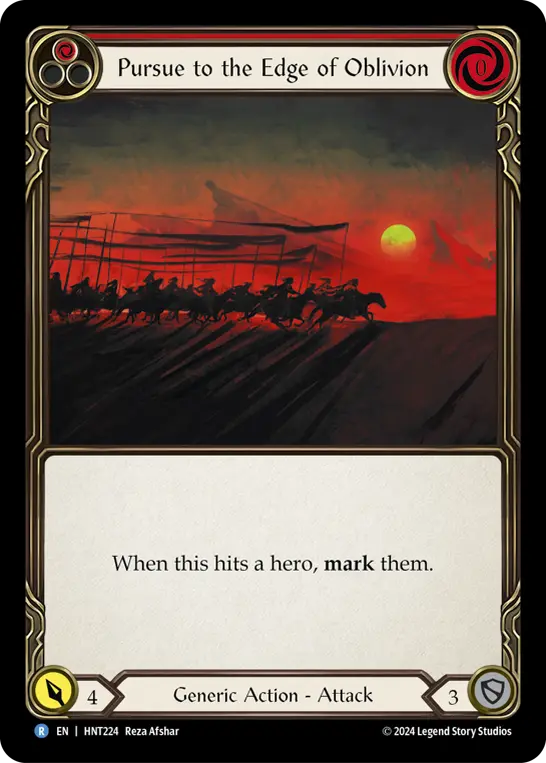 Pursue to the Edge of Oblivion (Red)
