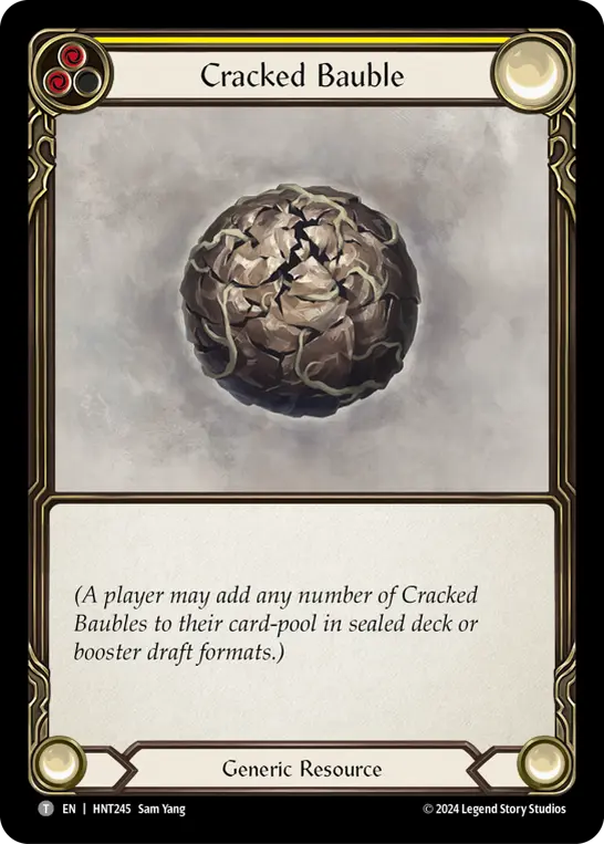 Cracked Bauble (Yellow)