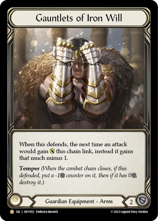 Gauntlets of Iron Will HVY053