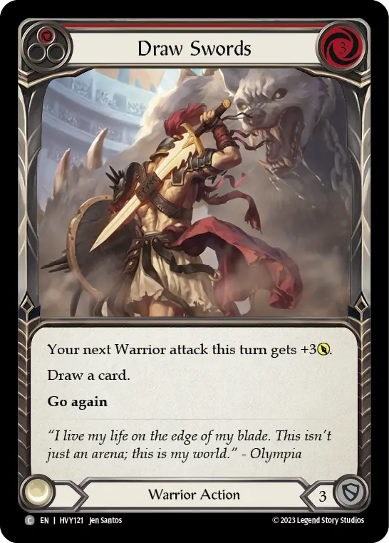 Draw Swords (Red) HVY121