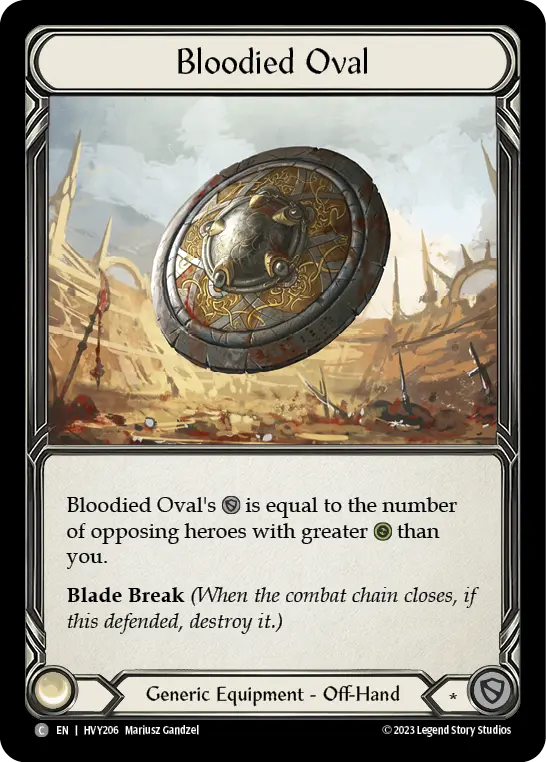 Bloodied Oval HVY206