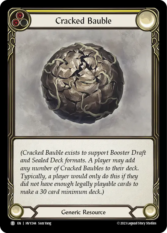 Cracked Bauble (Yellow) HVY244