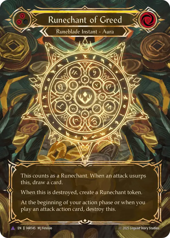 Runechant of Greed (Yellow) IAR145
