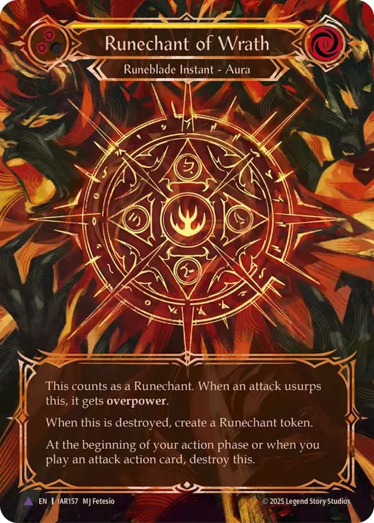 Runechant of Wrath (Yellow) IAR157