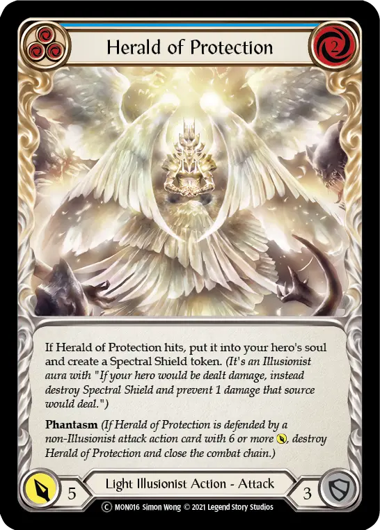 Herald of Protection (Blue) MON016