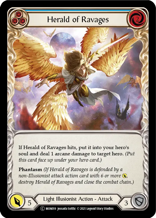 Herald of Ravages (Blue) MON019