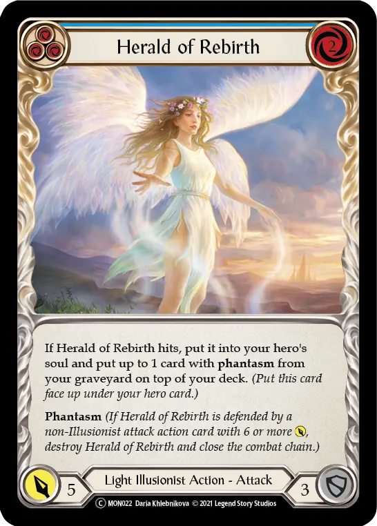 Herald of Rebirth (Blue) MON022