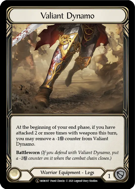 Valiant Dynamo MON107, carta de Flesh and Blood de Monarch (Unlimited)