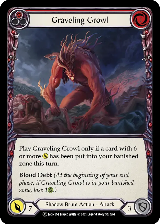 Graveling Growl (Red) MON144