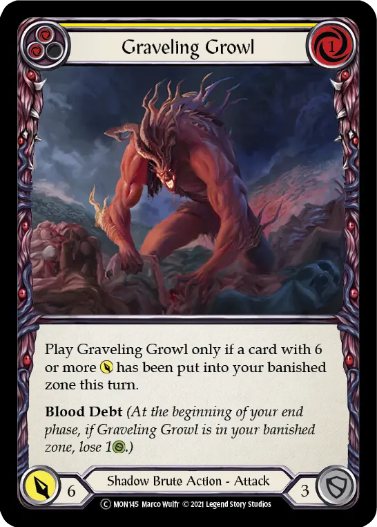 Graveling Growl (Yellow) MON145