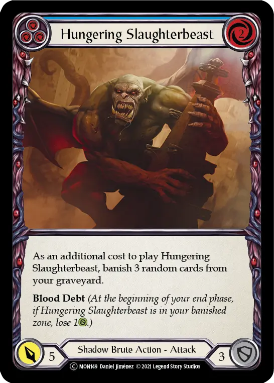 Hungering Slaughterbeast (Blue) MON149