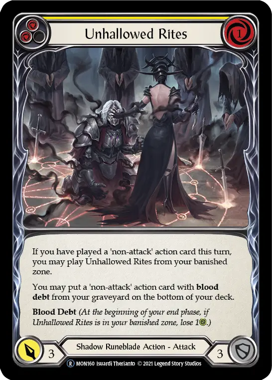 Unhallowed Rites (Yellow) MON160