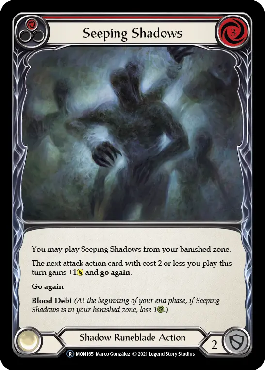 Seeping Shadows (Red) MON165