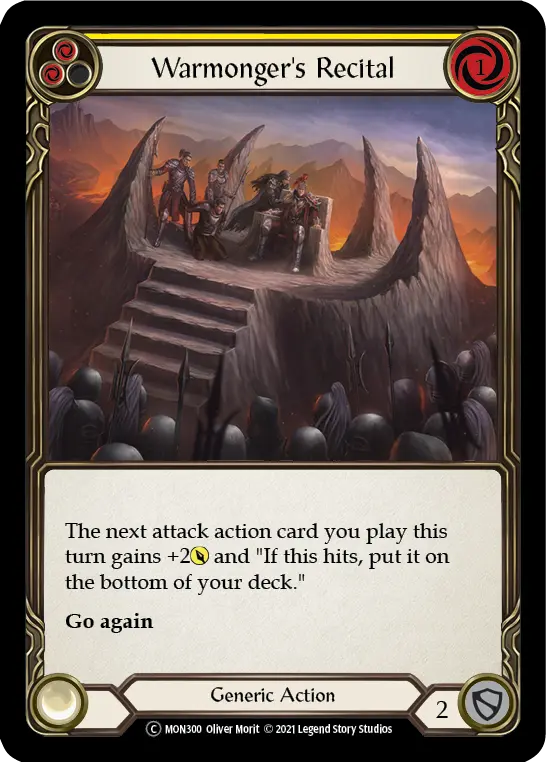 Warmonger's Recital (Yellow) MON300