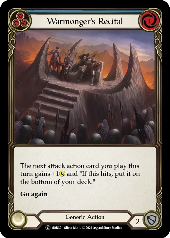 Warmonger's Recital (Blue) MON301