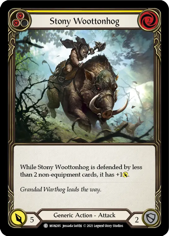 Stony Woottonhog (Yellow) MON285