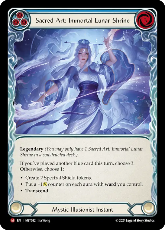 Sacred Art: Immortal Lunar Shrine (Blue)