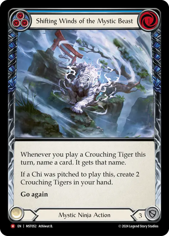 Shifting Winds of the Mystic Beast (Blue) MST052
