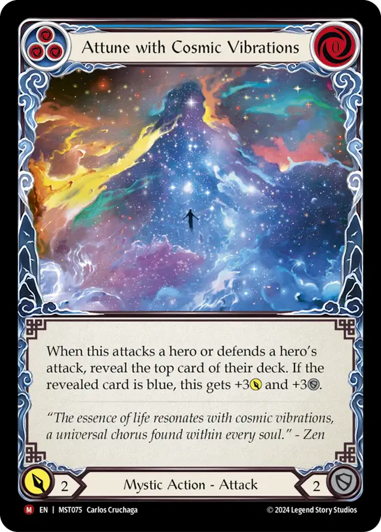 Attune with Cosmic Vibrations (Blue) MST075