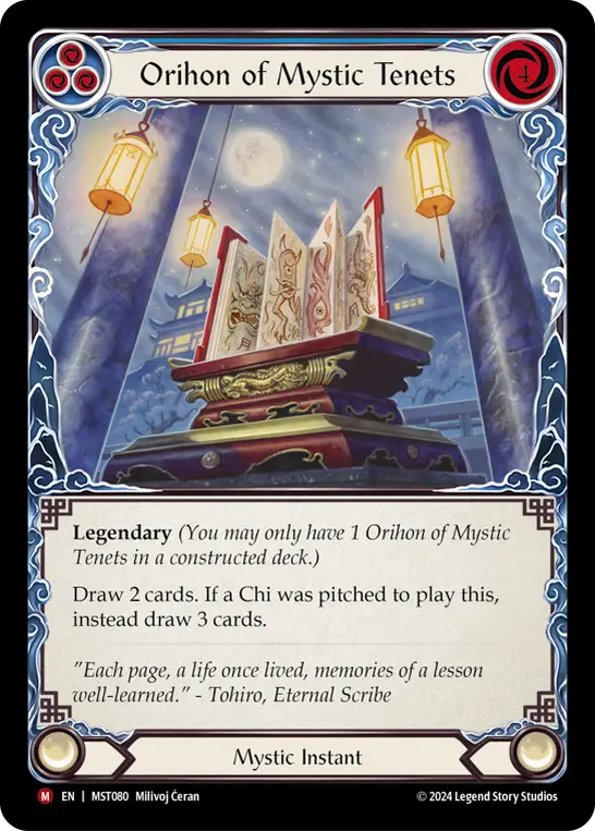 Orihon of Mystic Tenets (Blue) MST080