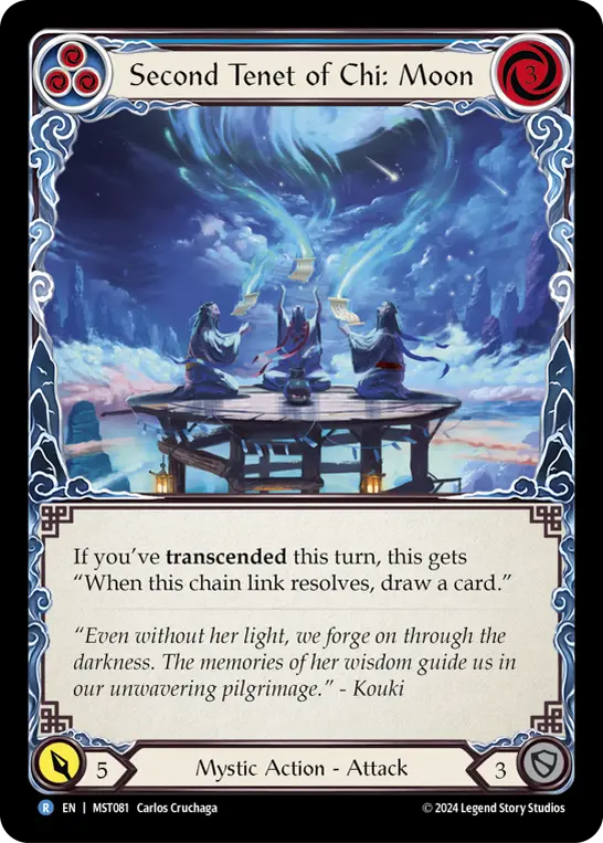 Second Tenet of Chi: Moon (Blue) MST081